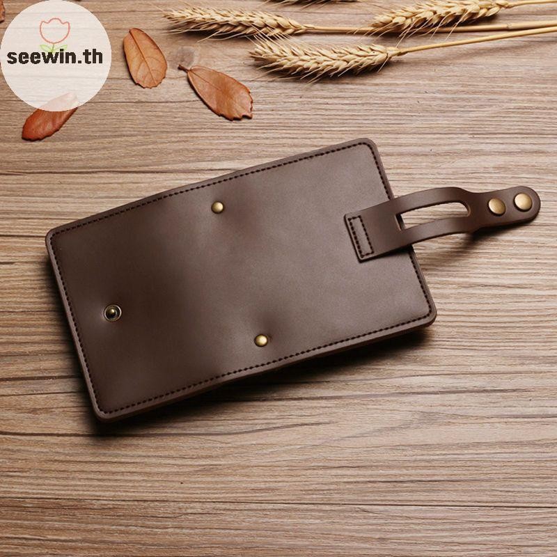 Seewin แฟชั่นหนัง PU ผู้ชาย 30 Bits กรณีนามบัตรผู้ถือบัตรเครดิตหนังสือเดินทางกระเป๋า ID บัตรหนังสือเดินทางกระเป๋าสตางค์ th - รูปที่ 4