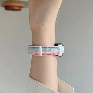 สายรัดไนลอน Smartwatch Xiaomi Mi Band Miband 10 9 8 สำหรับอุปกรณ์กีฬา
