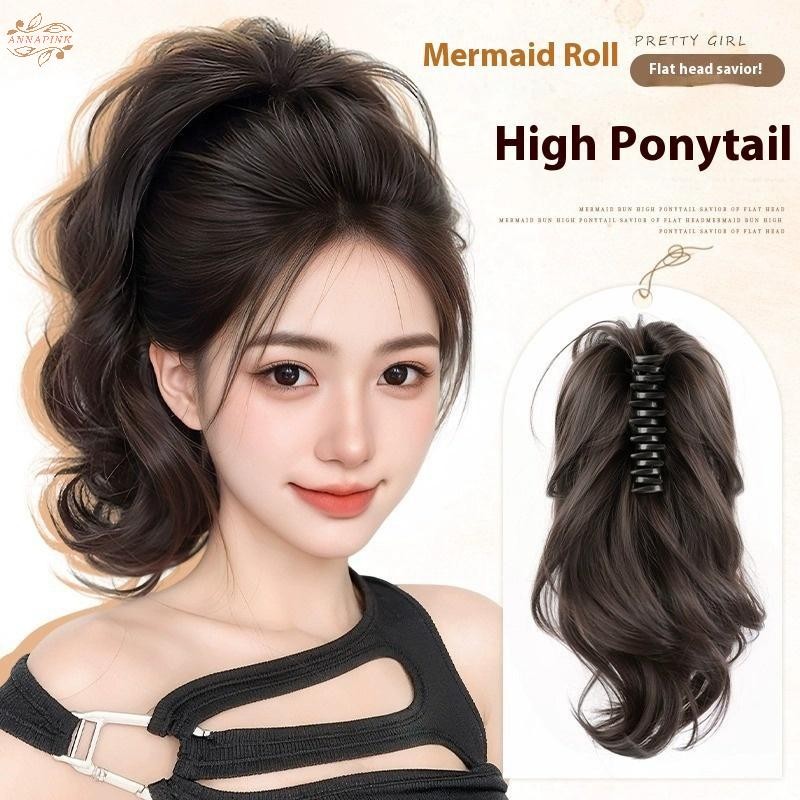 Ank ผมหางม้าสังเคราะห์ Claw คลิป Fluffy Curly Hair Extensions สุภาพสตรีผมหางม้าสวมใส่ทุกวัน DIY อุปกรณ์เสริม EN – โปรปัง