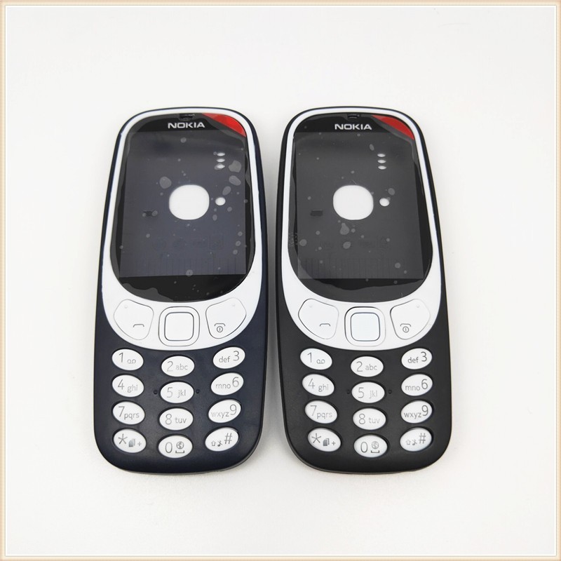 Full Housing สําหรับ Nokia 3310 (รุ่น 2G) Face Frame Battery Cover Case พร้อมแป้นพิมพ์ภาษาอังกฤษ