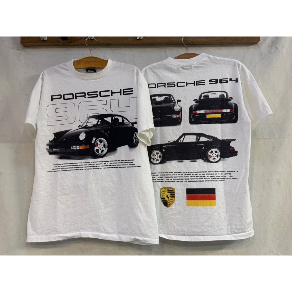 [ ล้านเสื้อ ] PORSCHE 964 Super Car เสื้อวินเทจ เสื้อรถ รถตำนาน