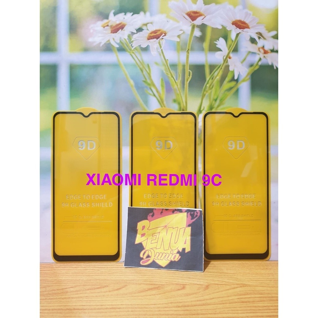ANTI-SCRATCH GLASS XIAOMI REDMI 9C TEMPERED GLASS FULL GLUE TEMPERED GLASS REDMI 9C - BD