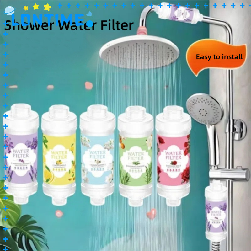 LONTIME Shower Filter, PP Replacement Shower Head Filter, Perfume Water Softener Shower Purifier อุป