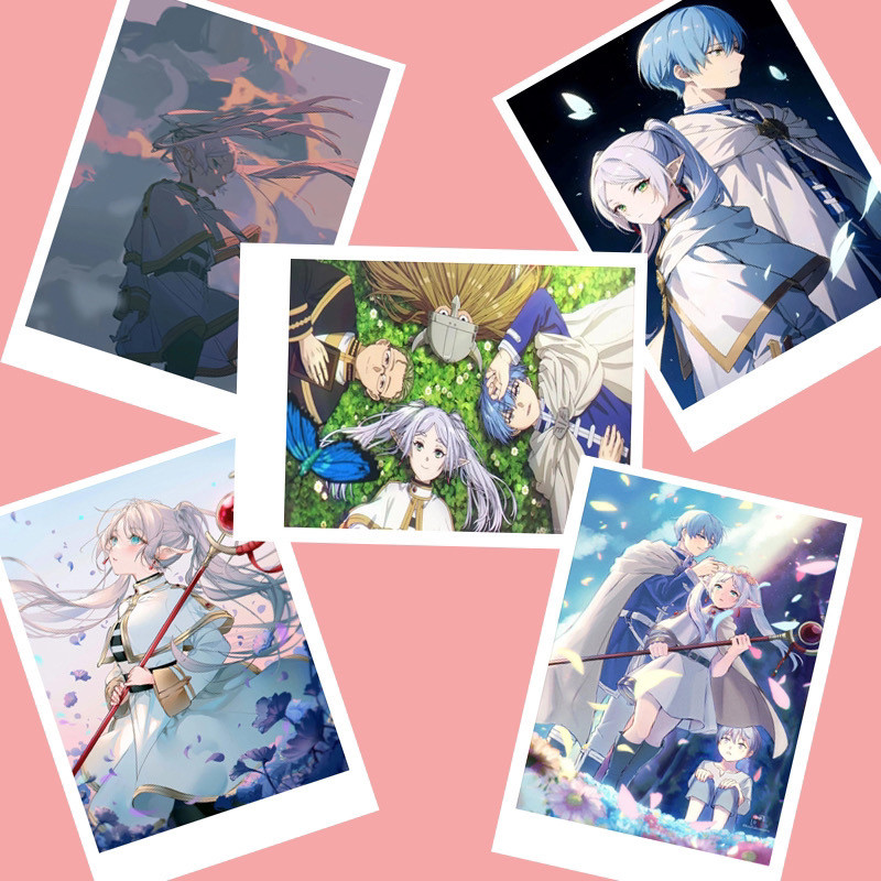 < Frieren: Beyond Journeys End > Burial Frieren Merchandise 117cm Small Photo lomo Card Polaroid Pho