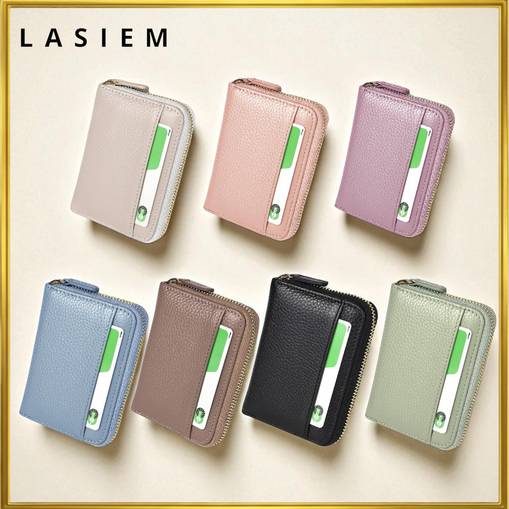 LASIEM Ladies Compact Mini Wallet Small Leather Wallet "Easy Cash Storage" No Folding Cash Two-Fold 