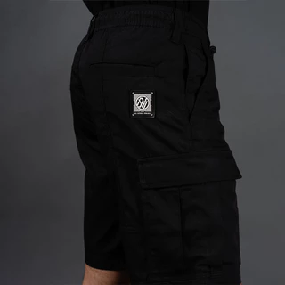 DAVIE JONES [BLK STREET] กางเกงคาร์โก้ขาสั้นผู้ชาย Relax Fit Cargo Shorts สีดำ SP0007