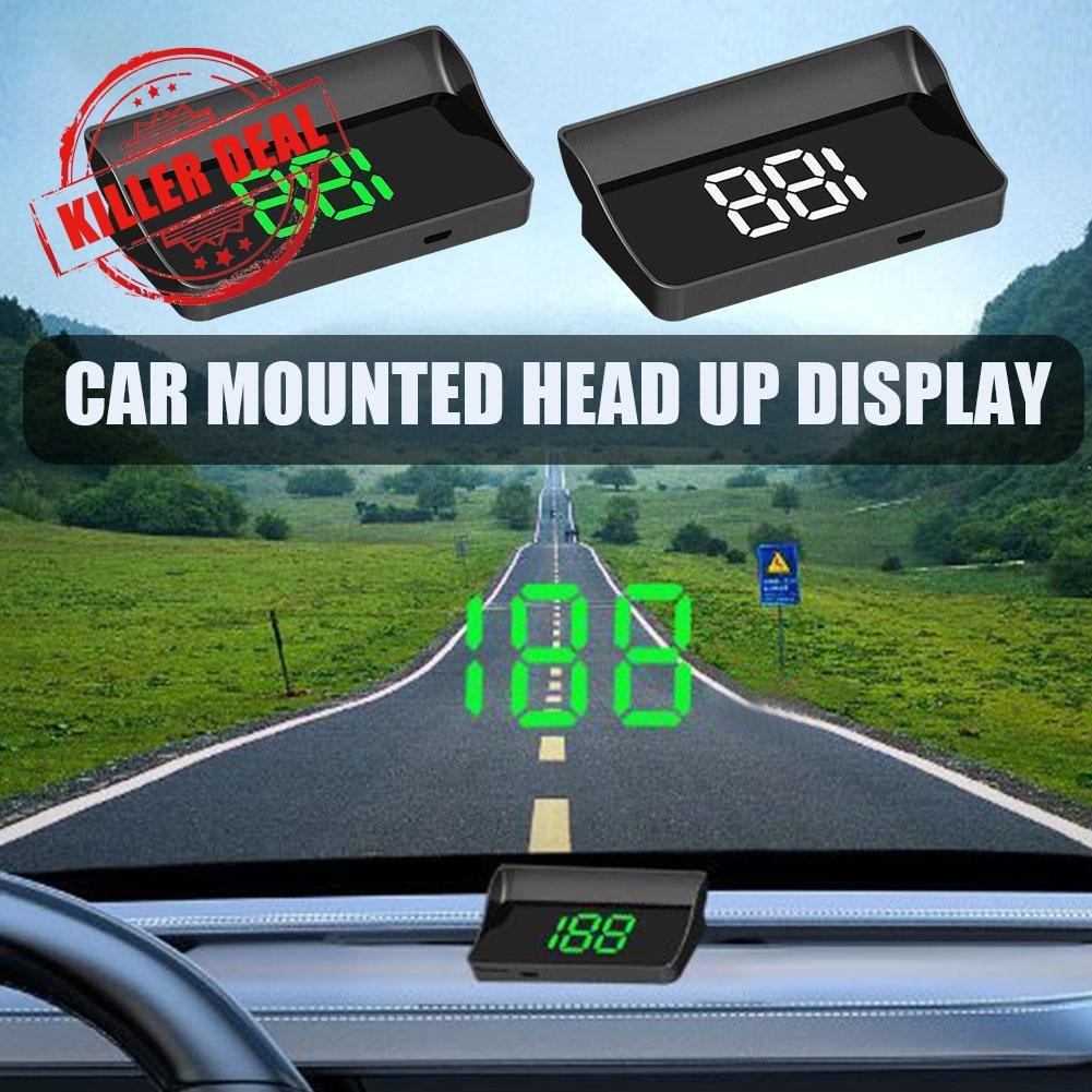 LENZMOS Auto Speedometer Speed Km/h Auto Electronics อุปกรณ์เสริมรถ Head Up Display สําหรับรถยนต์ทั้