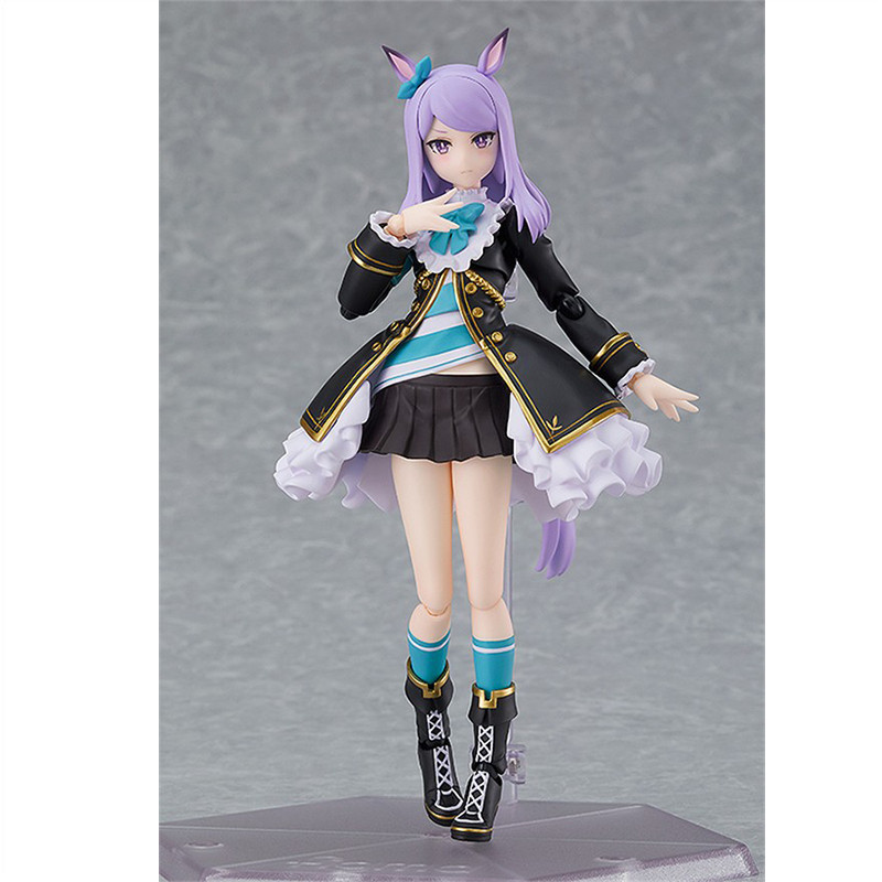 ยี่ห้อใหม่แท้ GSC Max Factory figma 572 Horse Racing Girl Pretty Derby Mesh White McQueen สาวสวยเคลื