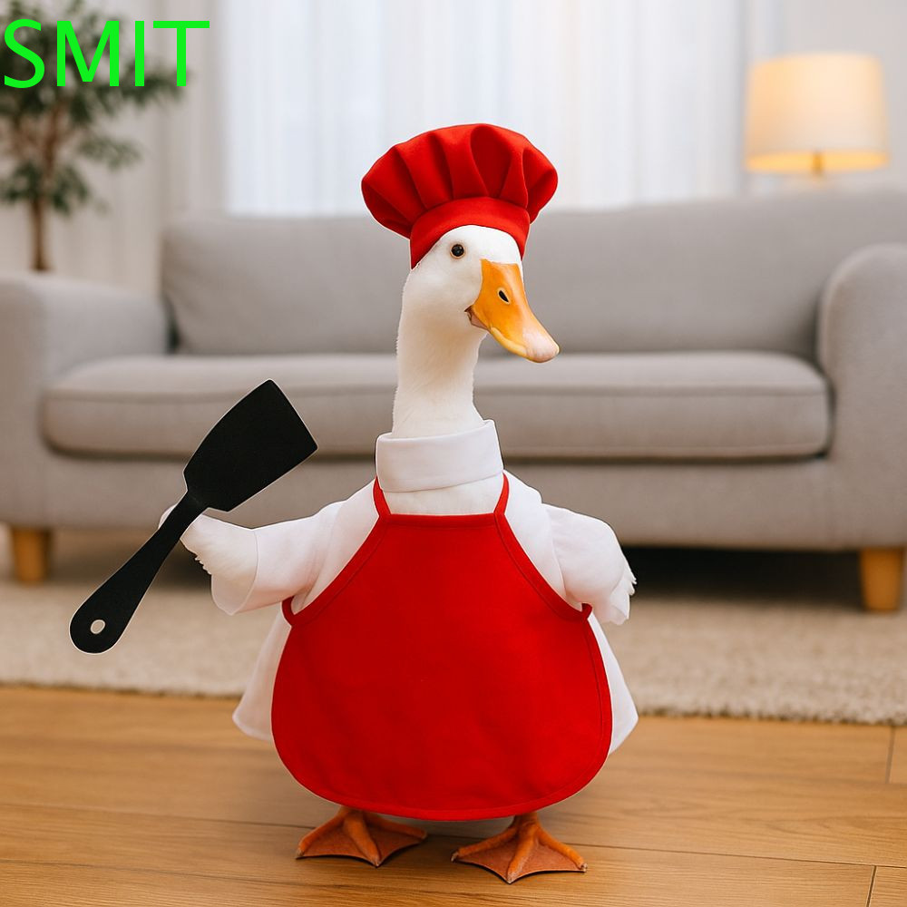 SMIT Porch Geese เสื้อผ้า, การ์ตูน Secure Chef Gees ชุด, อุปกรณ์สําหรับสัตว์เลี้ยงล้างทําความสะอาดได