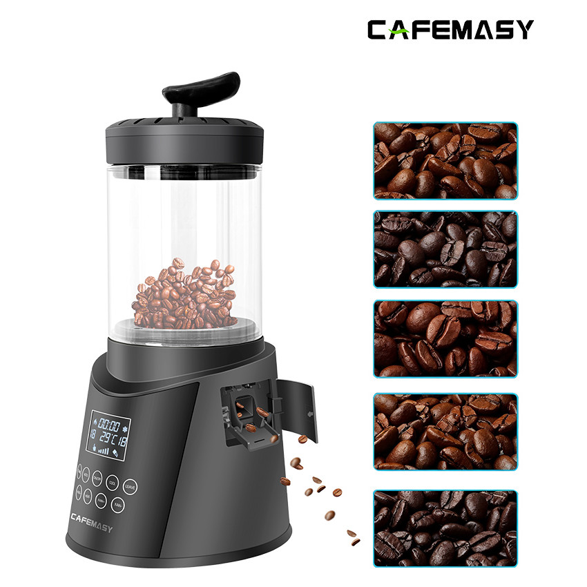[MALL] เครื่องคั่วเมล็ดกาแฟพร้อมเทคโนโลยีทําความร้อนด้วยอากาศ ยี่ห้อ Cafemasy SCR-306 - ความจุ 1800W