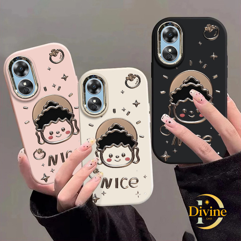 Oppo การ์ตูนพระพุทธรูปนุ่มกรณีน่ารักอ้วนแฟชั่นเหมาะสําหรับ OPPO A16 A16S A54S A3S A12E C1 A7 A12 A12