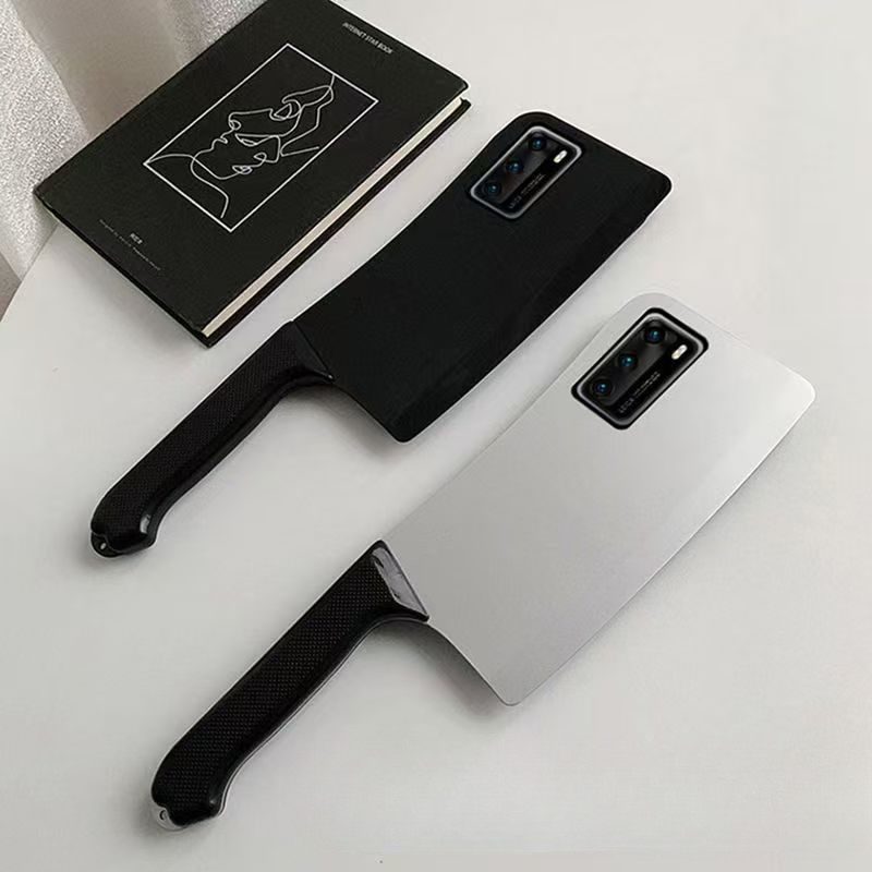 มีดทําครัวตลกรูปเคสโทรศัพท์,เหมาะสําหรับ Redmi Note 7 8 9 10 11 12 13 14 11E 12S Pro Plus เคสโทรศัพท์พลาสติกแข็ง