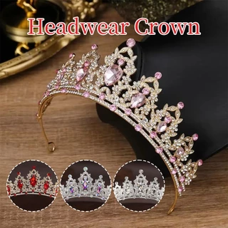 ร้านอยู่ที่ไทย มงกุฎประดับเพชร คริสตัลหรูหรา Princess Crown เครื่องประดับผม สำหรับเจ้าสาว เจ้าหญิง