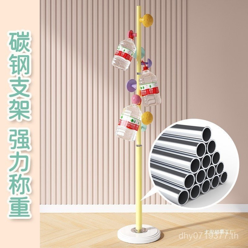 เสาสไตล์แขวนกระเป๋าขายส่งเด็ก Influencer ห้องนอนชั้น Rack ขนาดเล็ก Space Coat แขวนเห็ด Coat Rack สาว