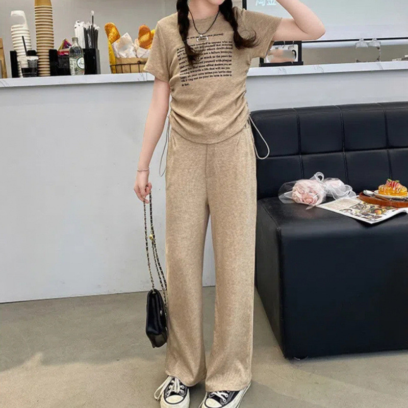 ชุดลำลอง Dorila หญิงแขนสั้น สำหรับเด็กอายุ 3-12 ปี แบบ 2 ชิ้น (เสื้อด้านบน + กางเกง) - รูปที่ 3