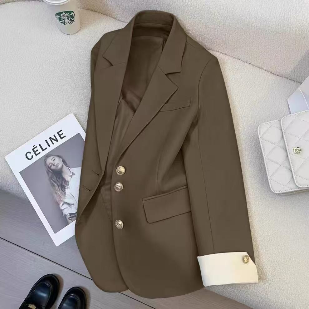 SUNBALEE   SUIT-22 เสื้อสูท Blazer มีซับใน สูทแขนยาว สำหรับผู้หญิง เสื้อสูทพลัสไซส์ S-3XL สินค้าพร้อมส่ง ราคา ถูกที่สุด ดีลบีเคเค แกลเลอรีภาพที่ 6