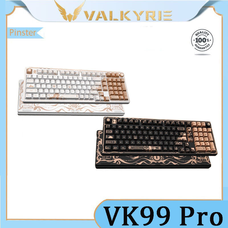 VALKYRIE VK99 Pro Mechanical Keyboard 98% Hot swappable RGB GASKET คีย์บอร์ดเกมที่กําหนดเองพร้อมลูกบ
