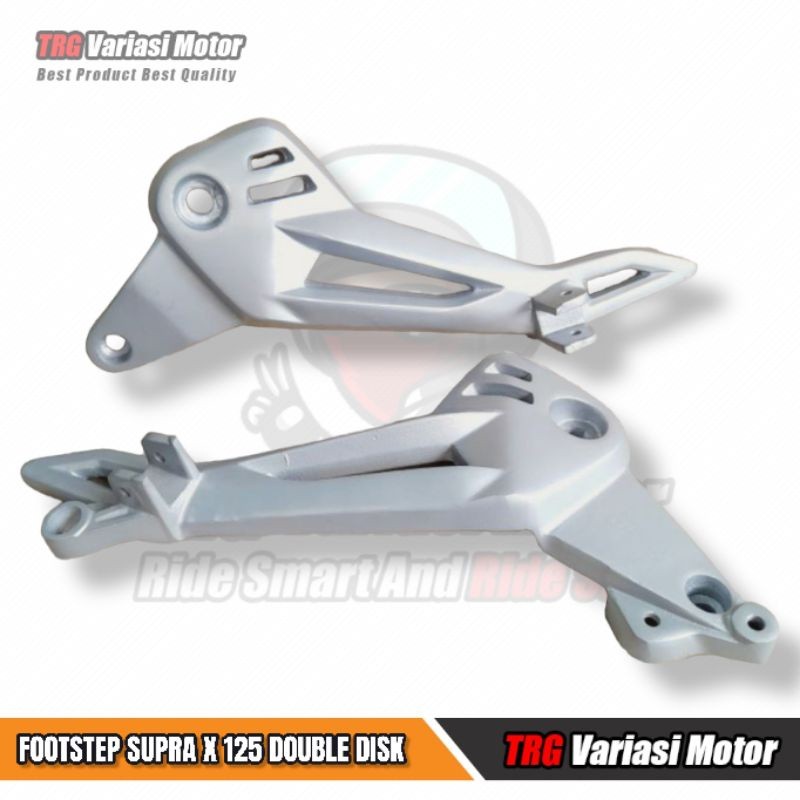 Footstep Supra X 125 DD Step Supra X 125 DD One Set TRG คุณภาพสูง Silver Color Variants