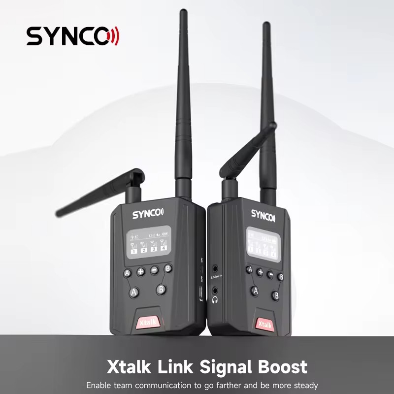 Synco XTalk Link Signal Boost สําหรับ Synco XTalk X5 Wireless Intercom System ทีมการสื่อสารสูงสุด 10
