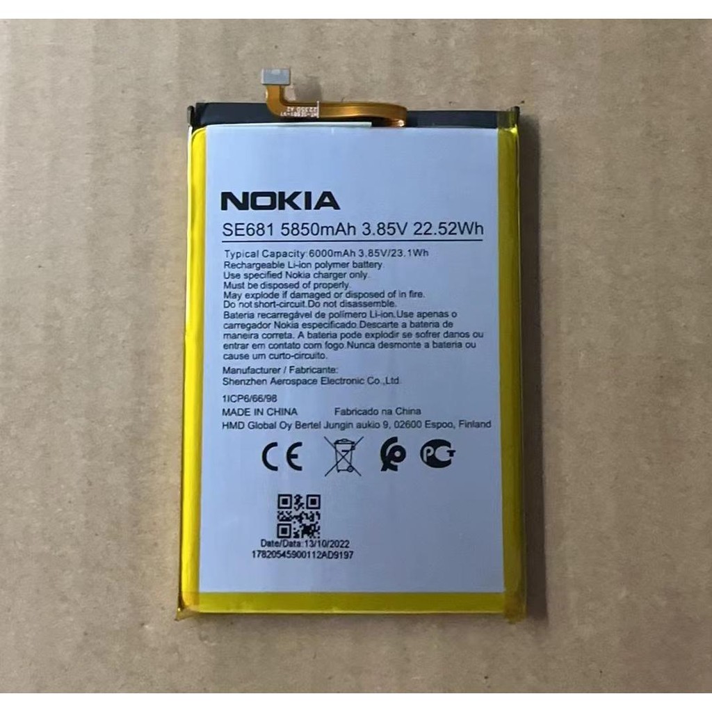 เหมาะสําหรับ Nokia/Nokia C30 TA-1357 TA-1377 TA-1369 SE681 แบตเตอรี่โทรศัพท์มือถือ