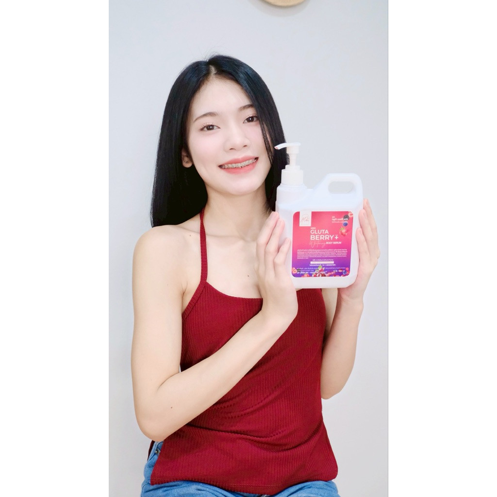 <เซตทาผิว> มิกิ เบอร์รี่(คู่ =แดง 500g. + 1000ml.) เบอร์รี่ครีม+เซรั่มบำรุงผิวกาย สูตรเบอร์รี่ ผิวกระจ่างใส เนียนนุ่ม - รูปที่ 6
