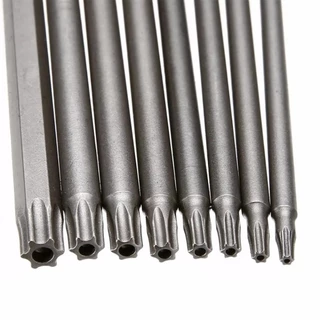 in stockBLOOMZO 8PCS Torx ไขควงชุด Bit, 100 มม.150 มม.200 มม.T8-T40 Hex หัว Allen ประแจเจาะ Bits ชุด, อุปกรณ์ฮาร์ดแวร์ 1/4 นิ้วไฟฟ้าหกเหลี่ยมเจาะ