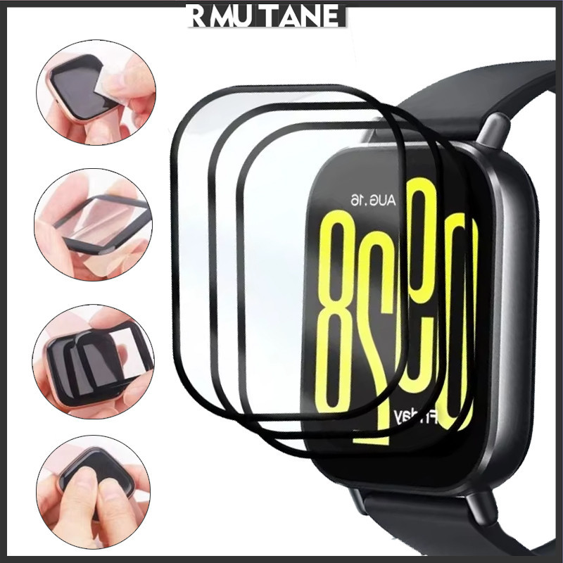 ฟิล์มแก้วนิรภัย 9D for Redmi Watch 5 Active / Lite / Redmi Watch 4 ตัวป้องกันหน้าจอ for Smartwatch Redmi Watch 3 Active