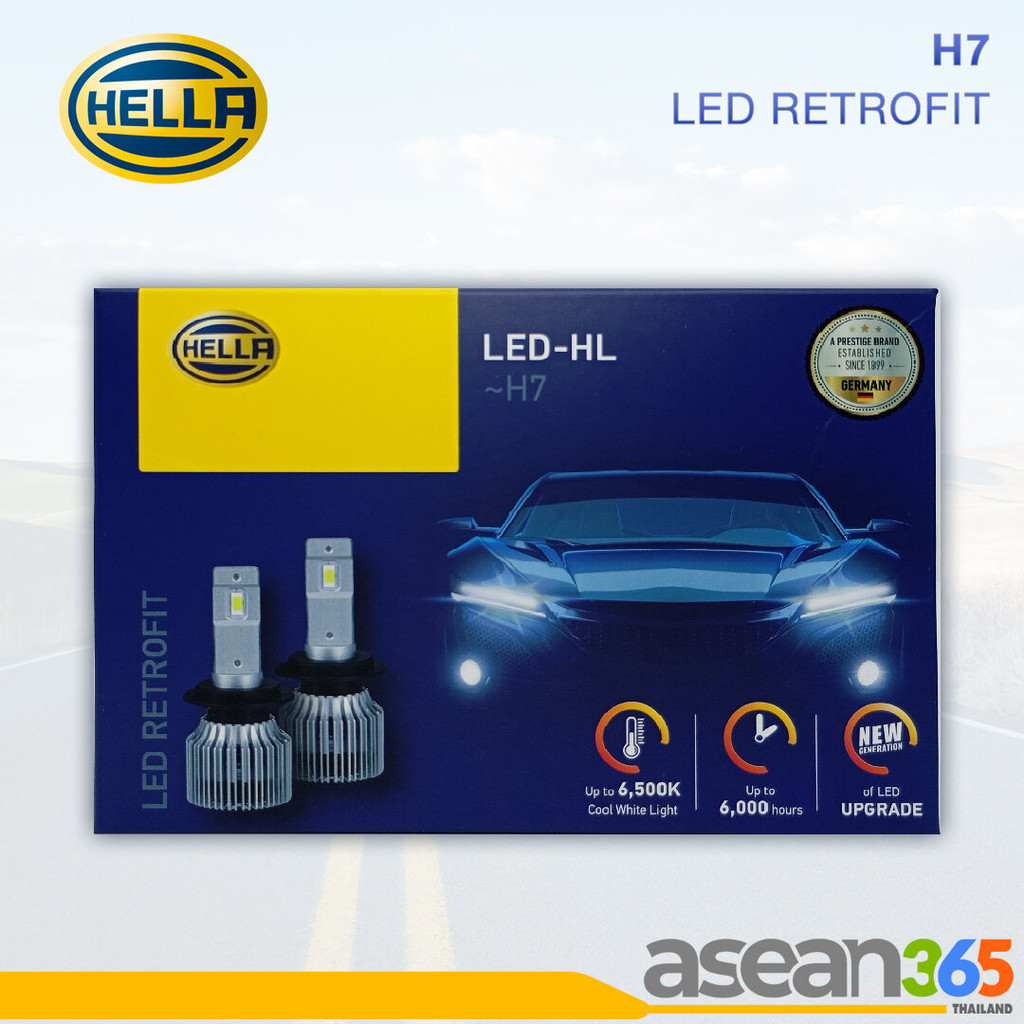 HELLA หลอดไฟรถยนต์ H7 RETROFIT LED | เฮลล่า | LED bulbs for cars