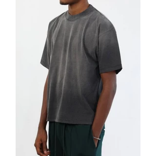 Hiptrack™ ซันเฟด ครอป - เสื้อยืดทรงโอเวอร์ไซส์ ชายสั้น สีเฟด