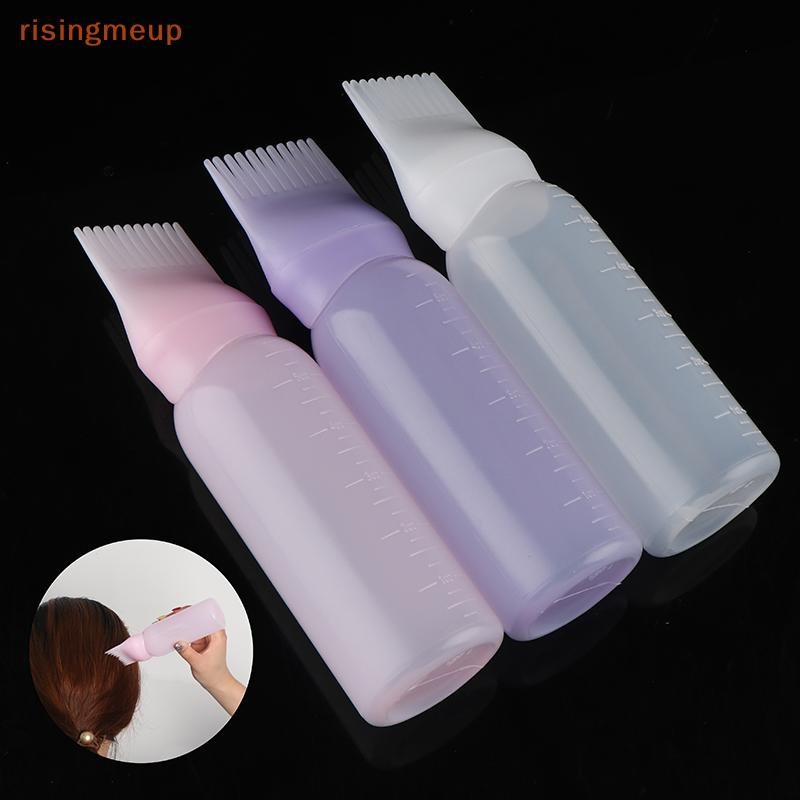 [risingmeup] ขวดย้อมผม 120 มล. พร้อมแปรง Applicator Salon ขวดย้อมผมใหม่