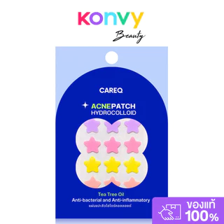CAREQ Acne Patch Hydrocolloid 24 Dots แคร์คิว แผ่นแปะสิวไฮโดรคอลลอยด์.