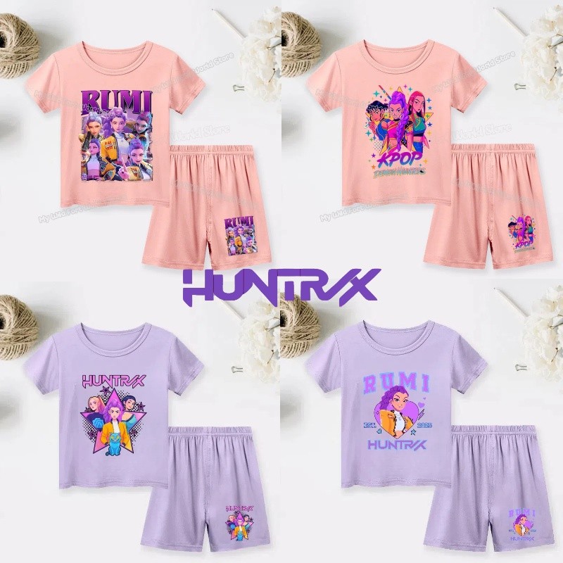 Kpop Demon Hunters ชุดนอนสำหรับเด็ก Zoey, Rumi และ Mira