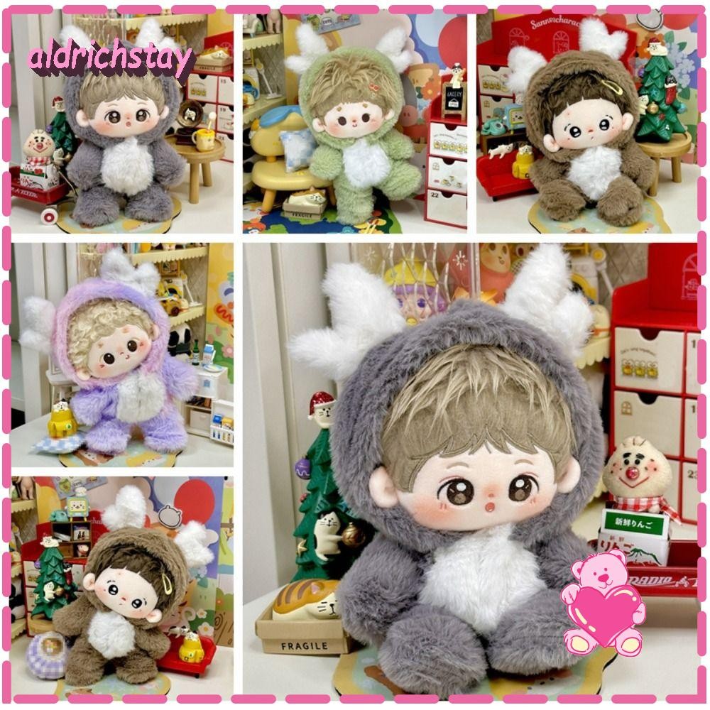 EXODUS Idol Doll Outfit, DIY Mini Cotton Doll Clothes, Cartoon Gift Multicolor Doll Overall Suit for