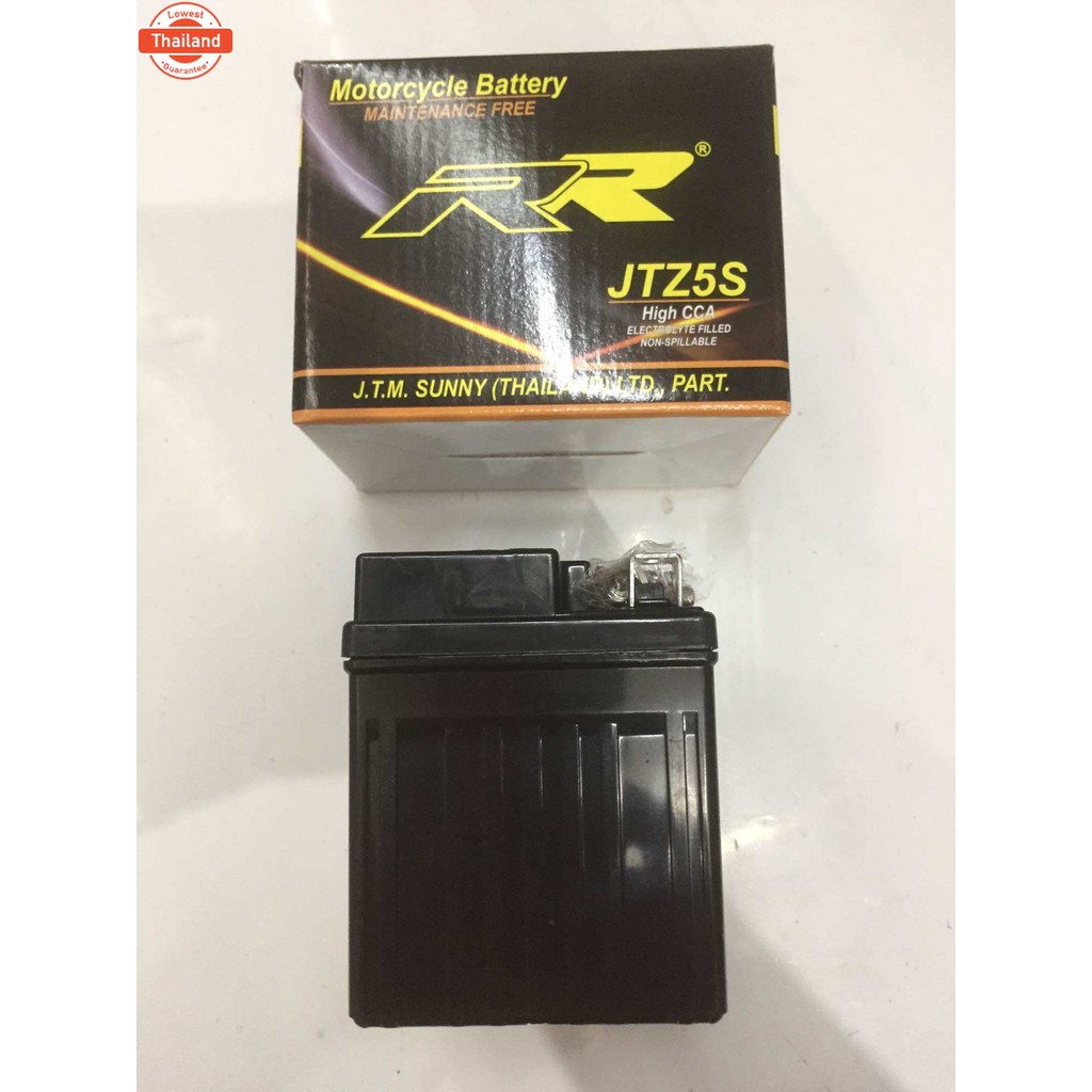 แตเตอรี่ แห้ง JTZ5S สตาร์ทมือ SONIC,WAVE,FINO.MSX008845