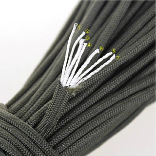เชือกพาราคอร์ด ขนาด 10m 31m สำหรับการตั้งแคมป์ เชือกไนลอน Climbing rope 4mm เชือกสนาม สวยทนG3565