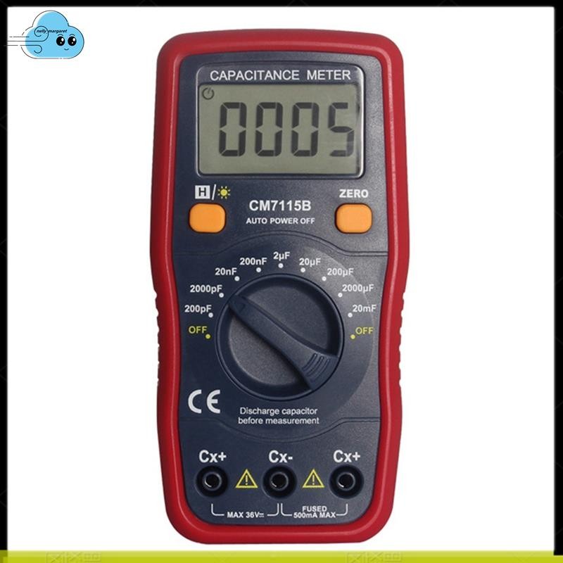 CM7115B เครื่องวัดความจุมัลติมิเตอร์แบบดิจิตอลเครื่องมือวัดจอแสดงผล LCD,CM-7115A อัพเกรด