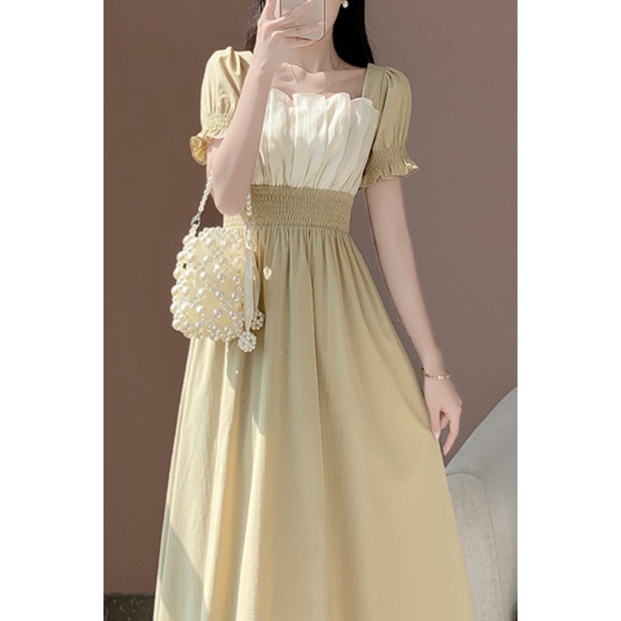 การออกแบบสไตล์อ่อนโยนเอวแคบอารมณ์ Bellflower ชุดขนาดใหญ่ High-End Light Mature ขนาดใหญ่กระโปรงหวานน้