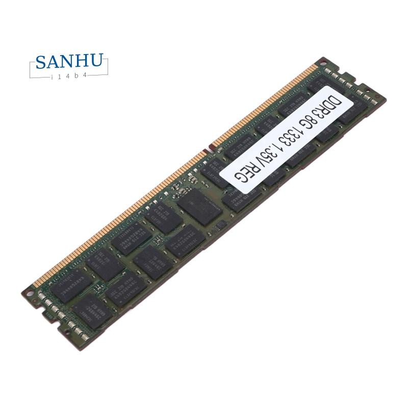 8GB DDR3 1333MHZ Ecc Ram หน่วยความจํา PC3L-10600R 1.35V 2RX4 REG Ecc RAM สําหรับเซิร์ฟเวอร์เวิร์กสเต
