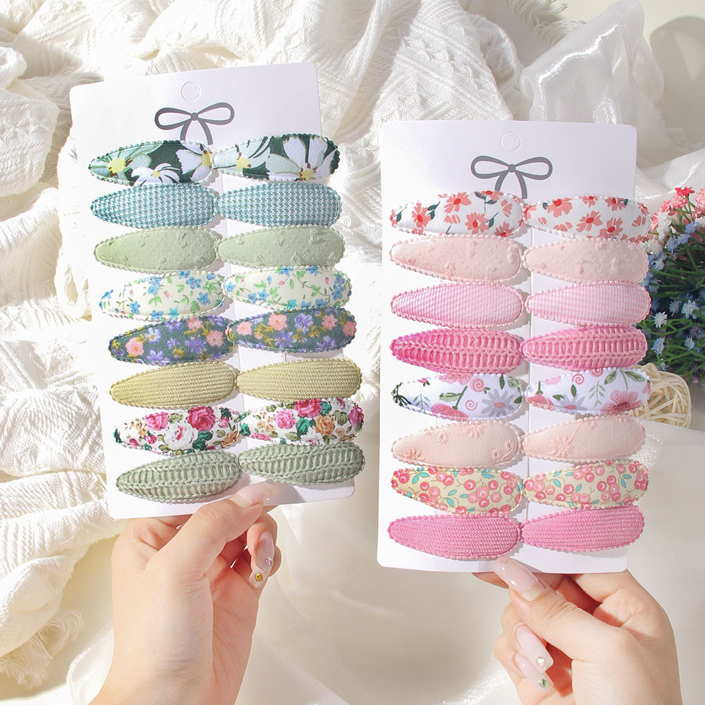 16 ชิ้น/การ์ดเด็กพิมพ์คลิปผม Handmade สีทึบ Bows เด็กทารกอุปกรณ์เสริมขายส่ง