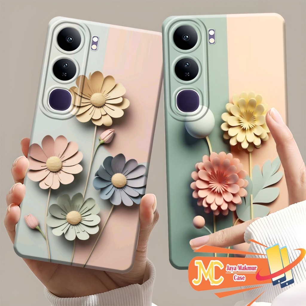 S0tfcase vivo v40 lite 4g / 5g / v40 5g / v40 pro 5g / v27e 5g / v27 5g / v29e / v29 5g Embossed Flo