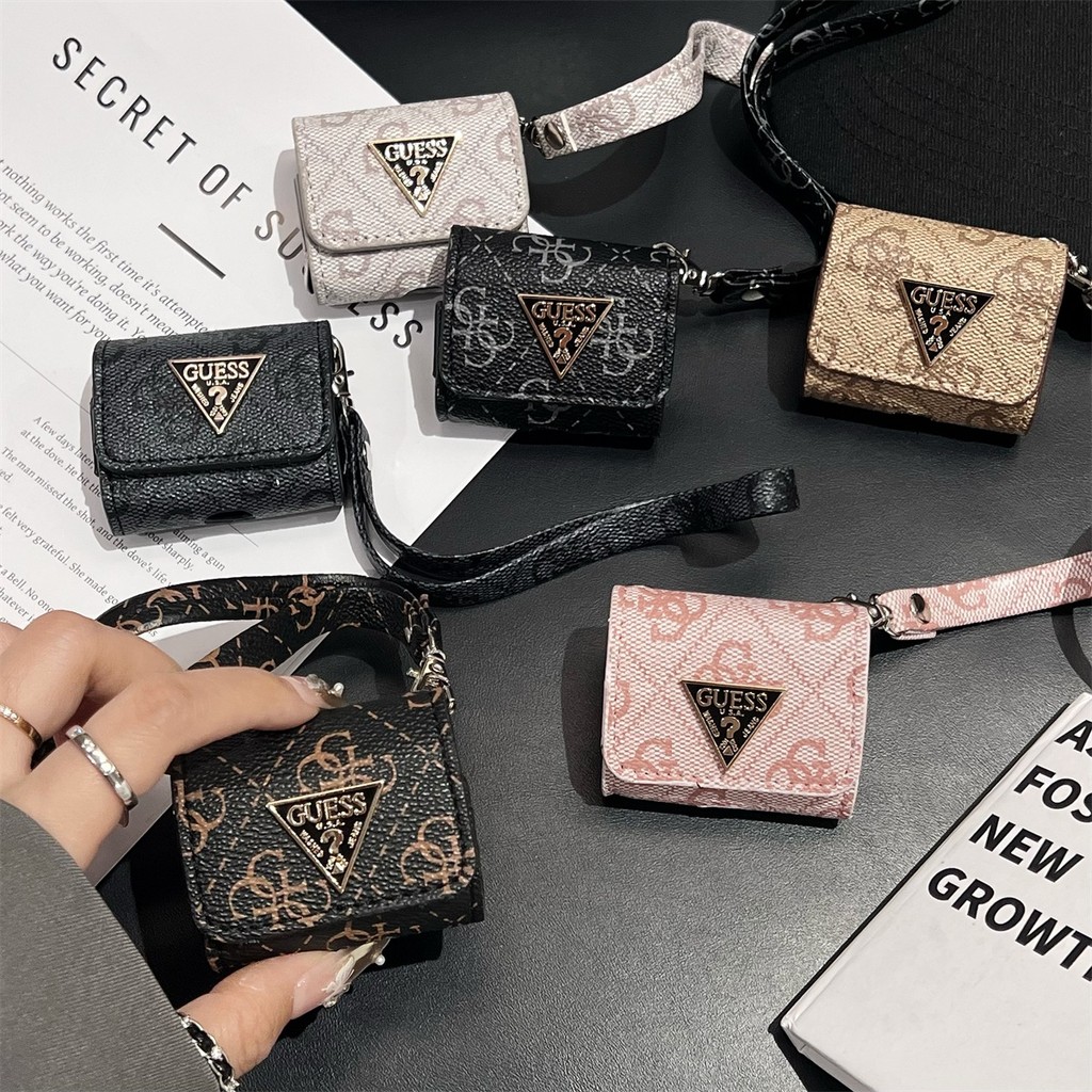 Guss หนัง Filp ฝาครอบปลอกสําหรับ AirPods 4 ANC Pro3 PRO 2 1/2/3 เคสป้องกันกระเป๋าเก็บ