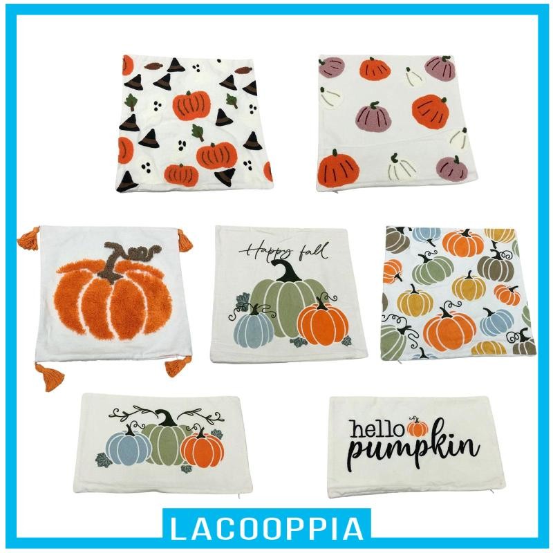 [Lacooppia] Fall Throw Pillow Case Cushion Cover Holiday Decor Breathable (เฉพาะปก) ปลอกหมอน Accent 