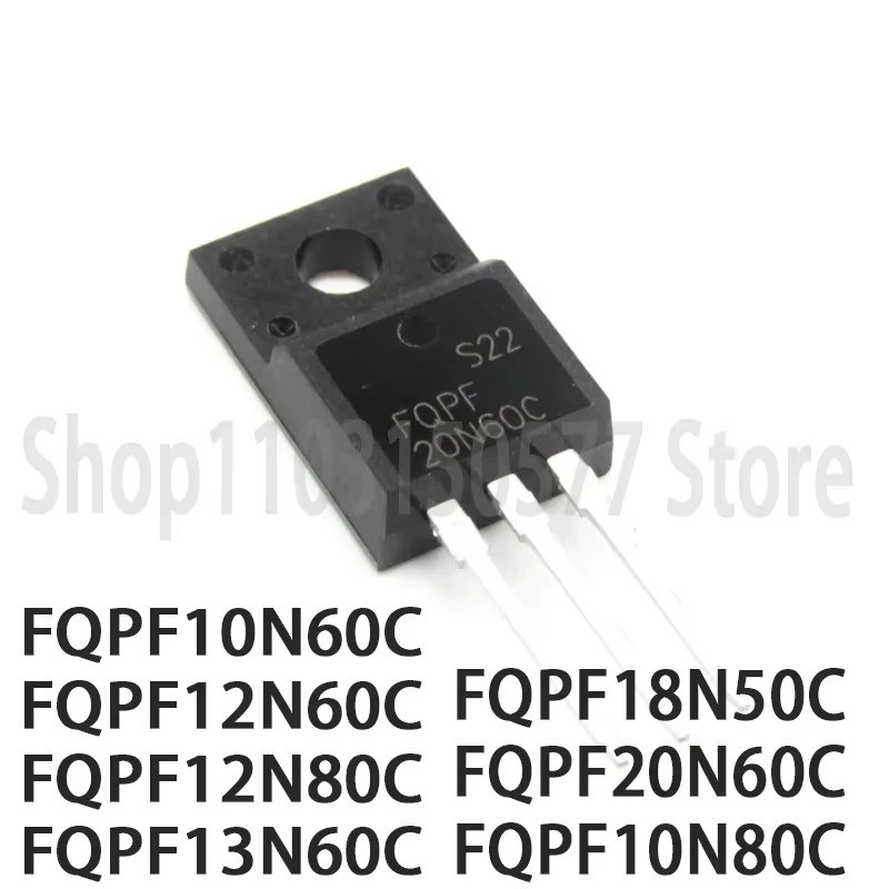 1-5PCS FQPF10N60C FQPF12N60C FQPF12N80C FQPF13N60C FQPF18N50C FQPF20N60CPF10N80C TO220F Field Effect