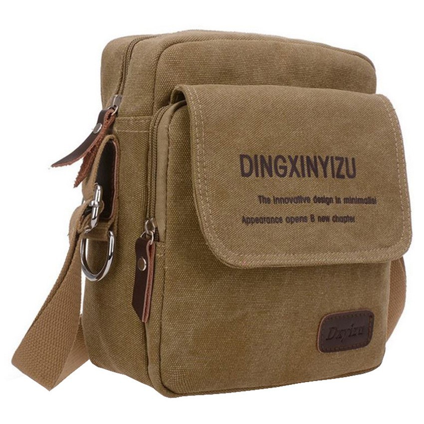 FD กระเป๋าผ้าแคนวาสแบบสะพายไหล่ สำหรับสุภาพบุรุษ สไตล์เกาหลี รุ่น  MB-0512 (M3-099) จากร้าน Flying D