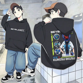 ฮู้ดดี้เด็ก BEYBLADE X Kid'hoodie ผ้าCotton 100% ใส่สบาย ไม่…