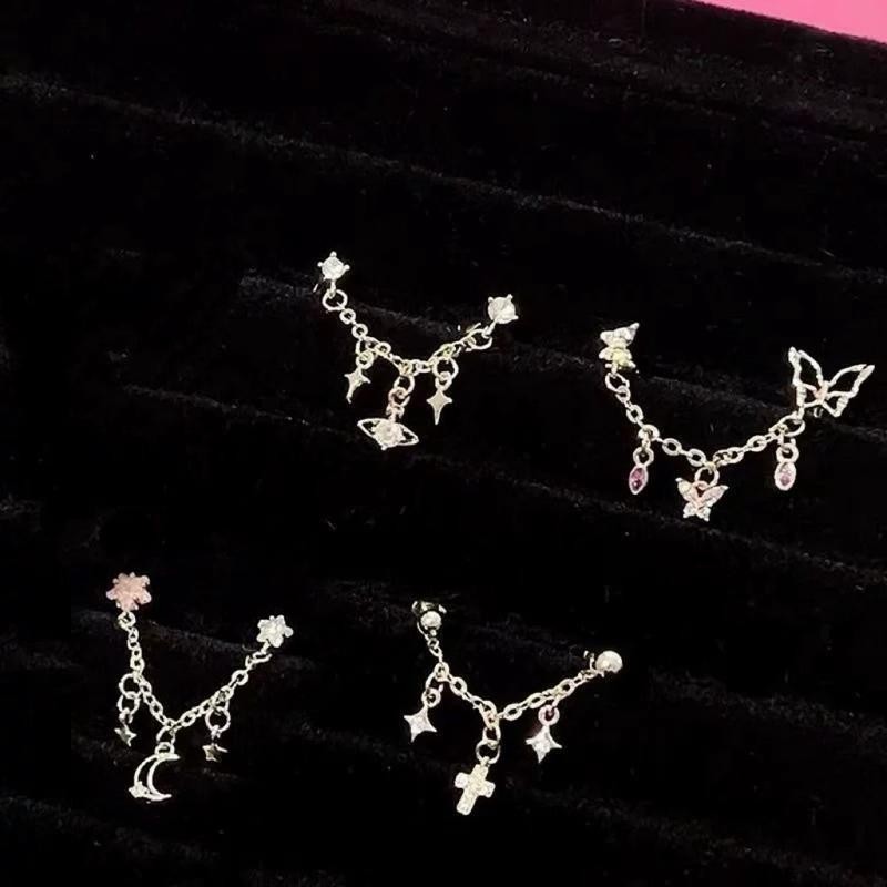 Jinjoo จิวต่างหูโซ่ รุ่น Mystic Charms Collection 1 ชิ้น ใส่ได้ 2 รู มีให้เลือก 4 แบบ สแตนเลส316
