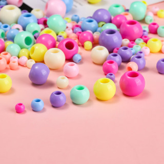 ลูกปัดอะคริลิกขนาดใหญ่ 6-16 มม. สีหลากหลาย สำหรับงานแฮนด์เมด…