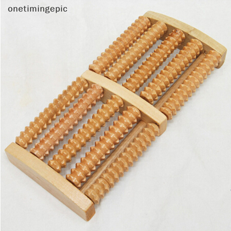 Onetimingepic 5 ลูกกลิ้งไม้ดิบนวดเท้าความเครียดบรรเทา HealthTherapy นวดผ่อนคลาย Onetimingepic