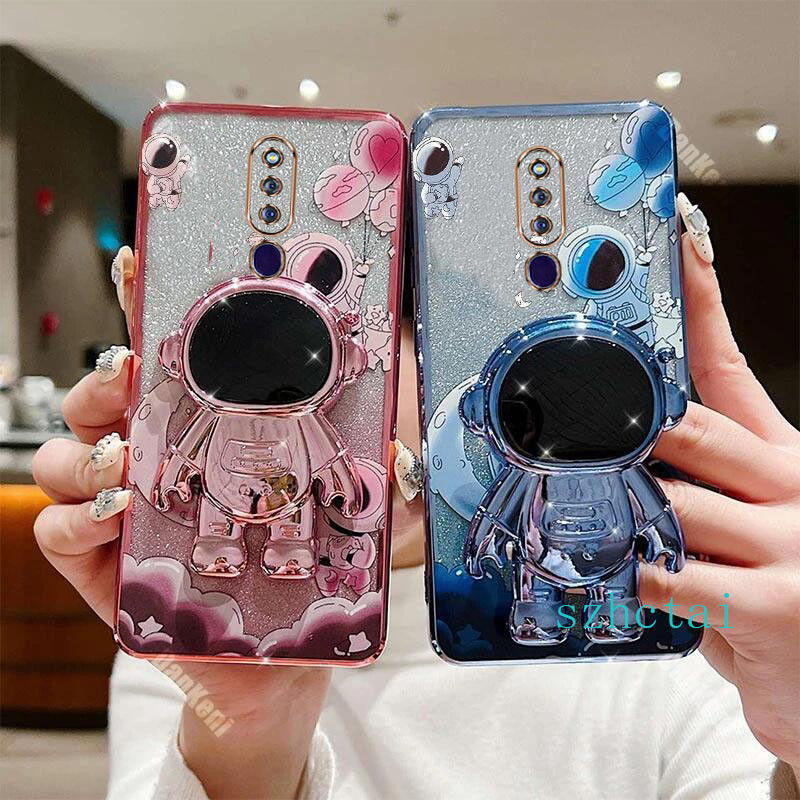 เคส oppo f11 pro f11 ใหม่ นักบินอวกาศ ความคิดสร้างสรรค์ พื้นผิวลอย นักบินอวกาศ วงเล็บ เคสโทรศัพท์มือถือ ฝาครอบ เคสโทรศัพท์ oppo f11 pro f11