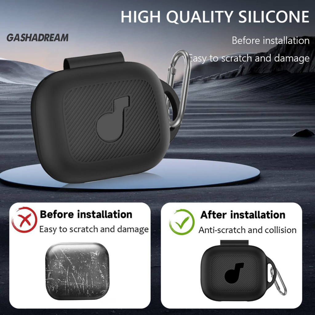 Gashadream เคสซิลิโคนกันกระแทกซิลิโคนหูฟังพร้อม Carabiner สําหรับ Soundcore C30i ป้องกัน 360 องศาเคสชาร์จป้องกัน